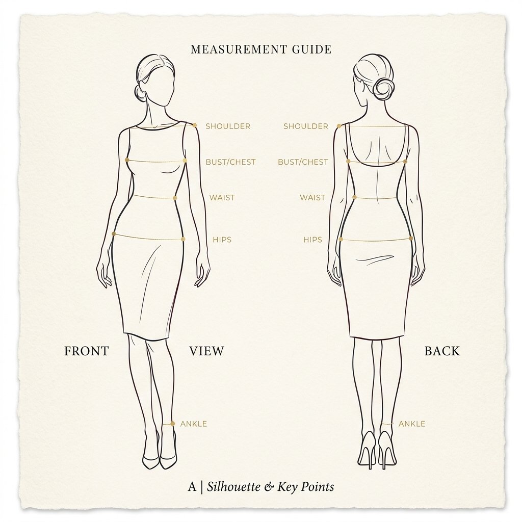 Back measurement diagram